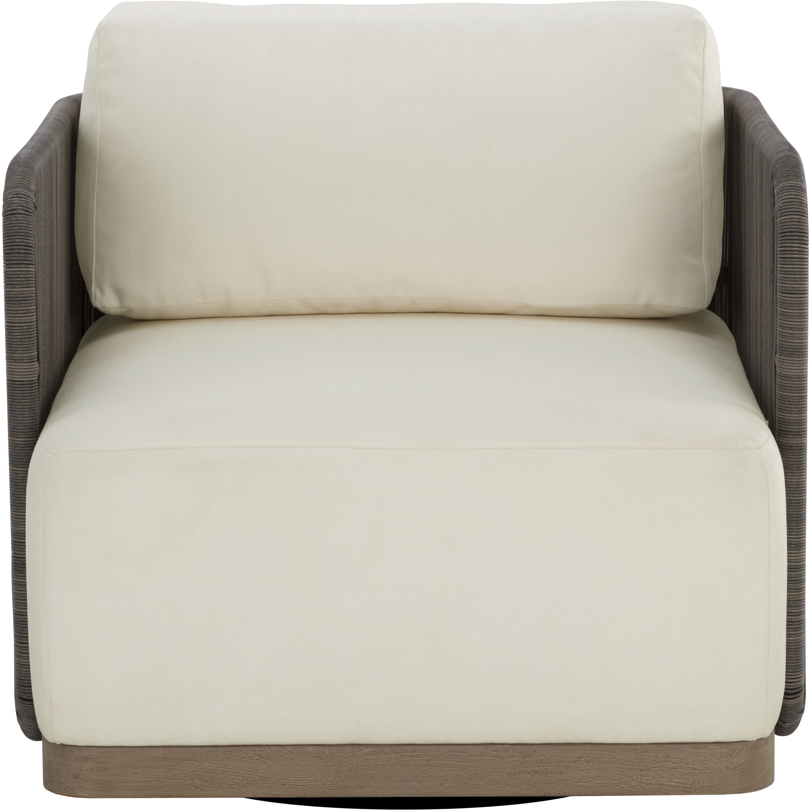 Ravenna Stinson Cream Outdoor Swivel Armchair, Swivel